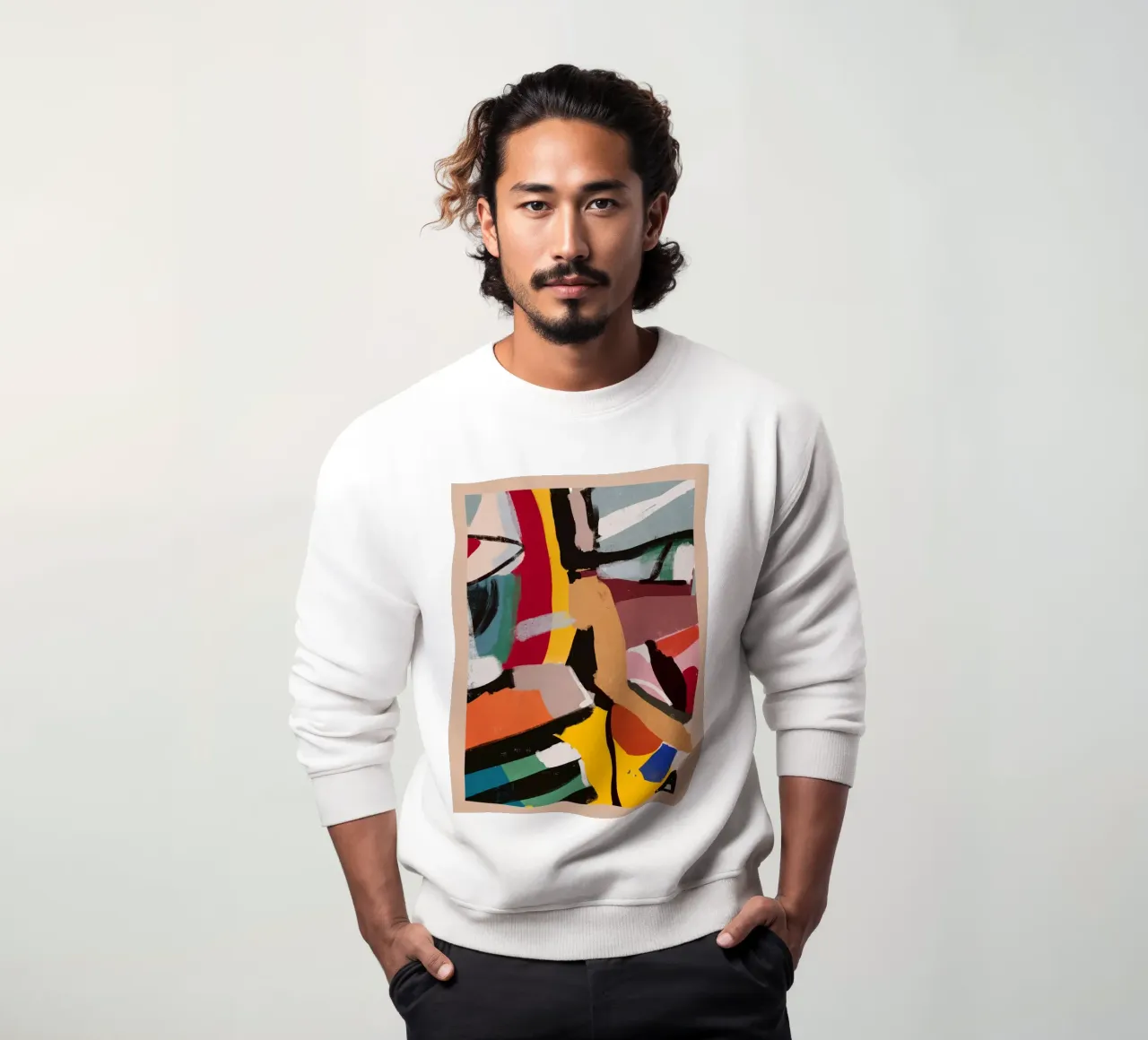 Moderne abstracte kunst 60 sweatshirt van ThingDesign