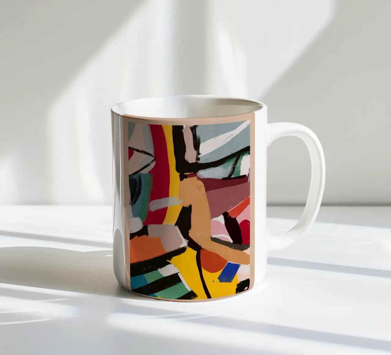 Arte astratta moderna 60 tazza in ceramica da ThingDesign
