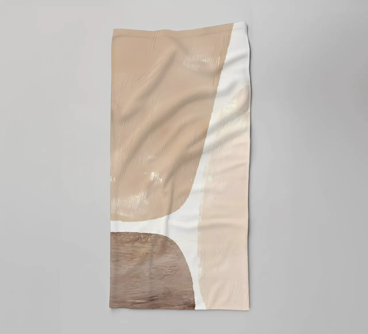 Macchie di colore beige asciugamano da bagno da mitaco