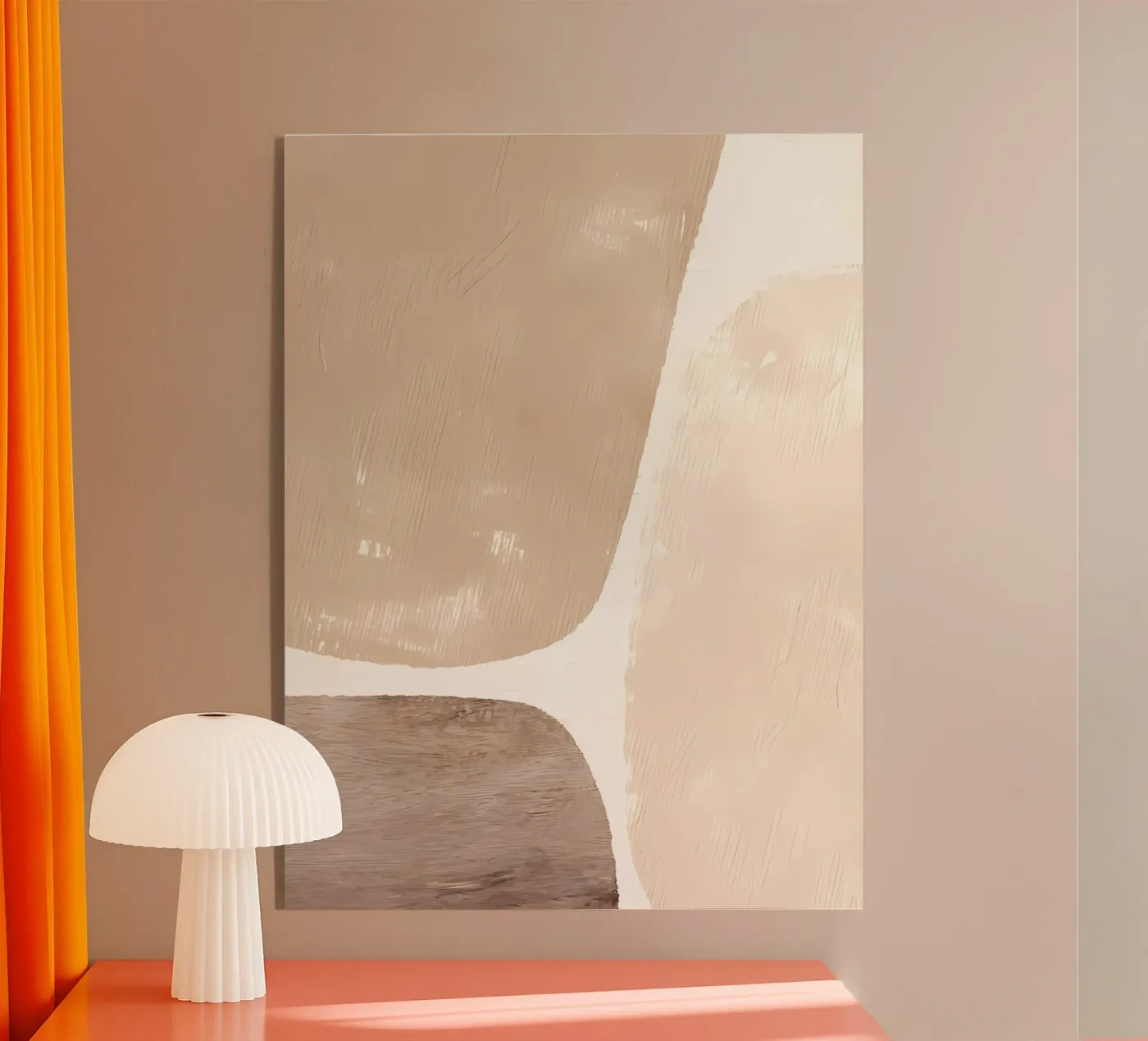 Macchie di colore beige plexiglass da mitaco