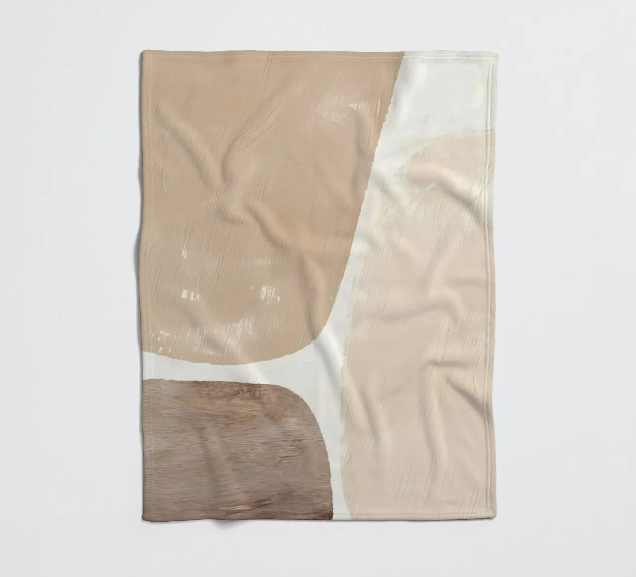 Macchie di colore beige coperta in pile da mitaco