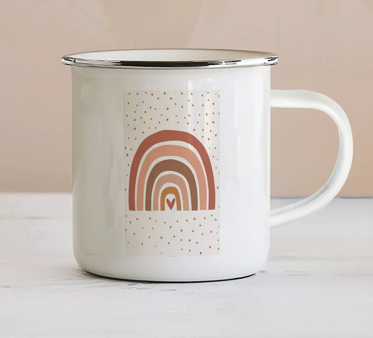 Bambini felici tazza in smalto da Manhmai