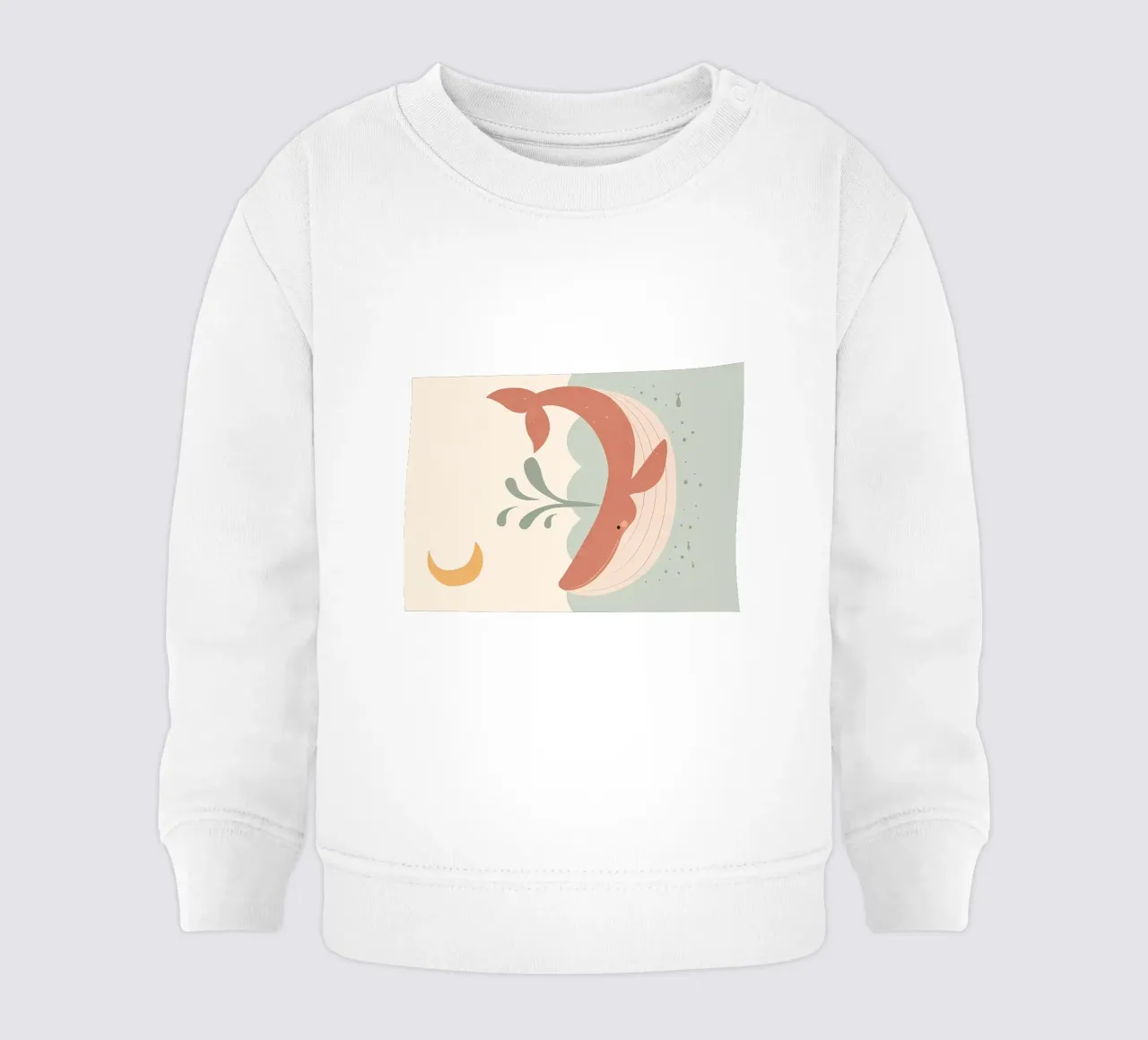 Gelukkige walvis baby sweatshirt van Manhmai