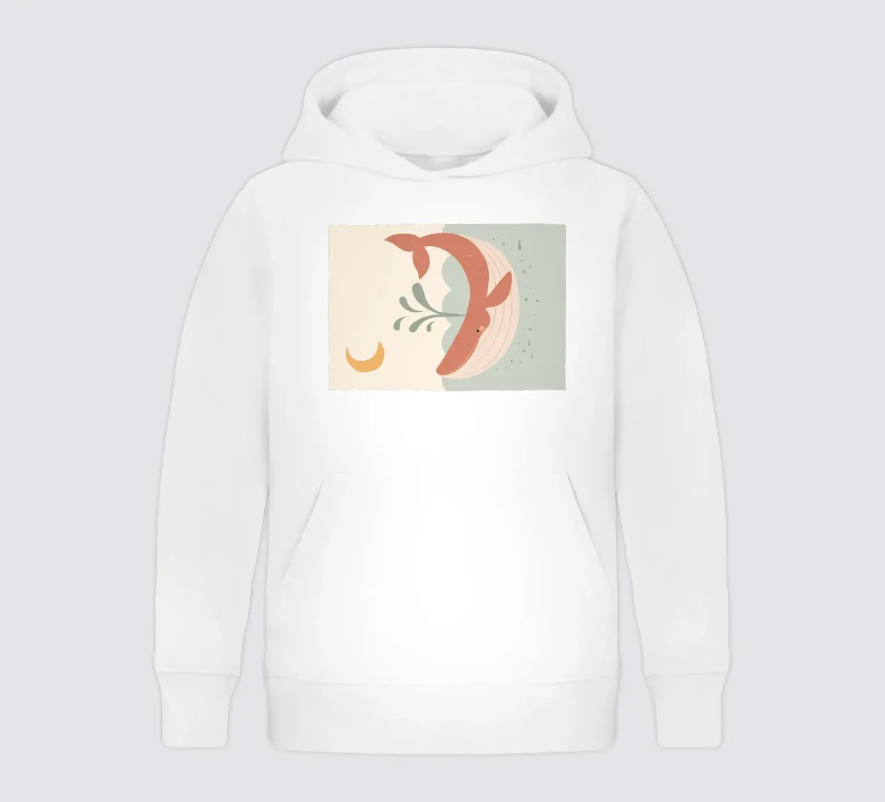 Happy Whale kids hoodie by Manhmai