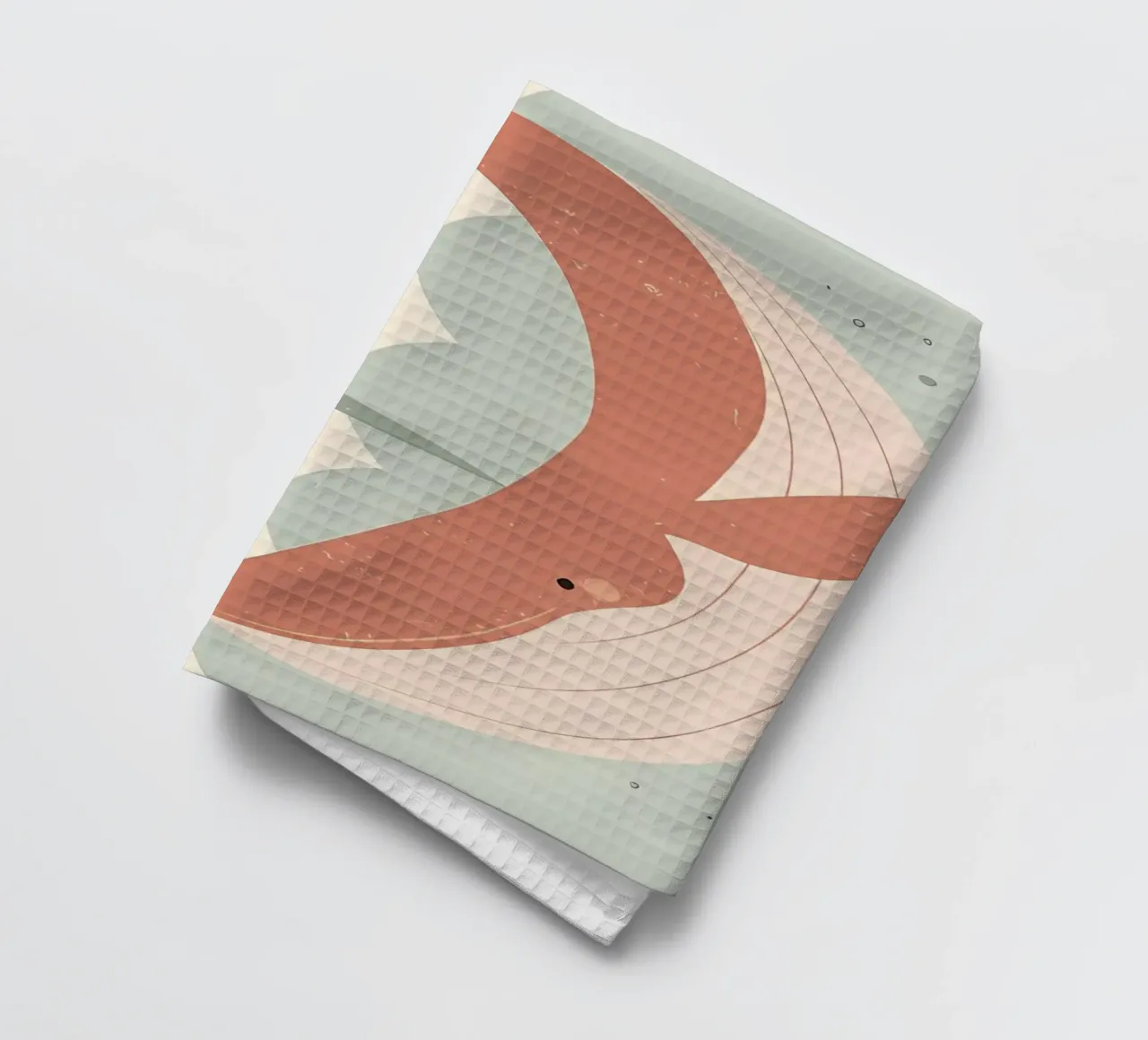 La baleine heureuse torchon de Manhmai