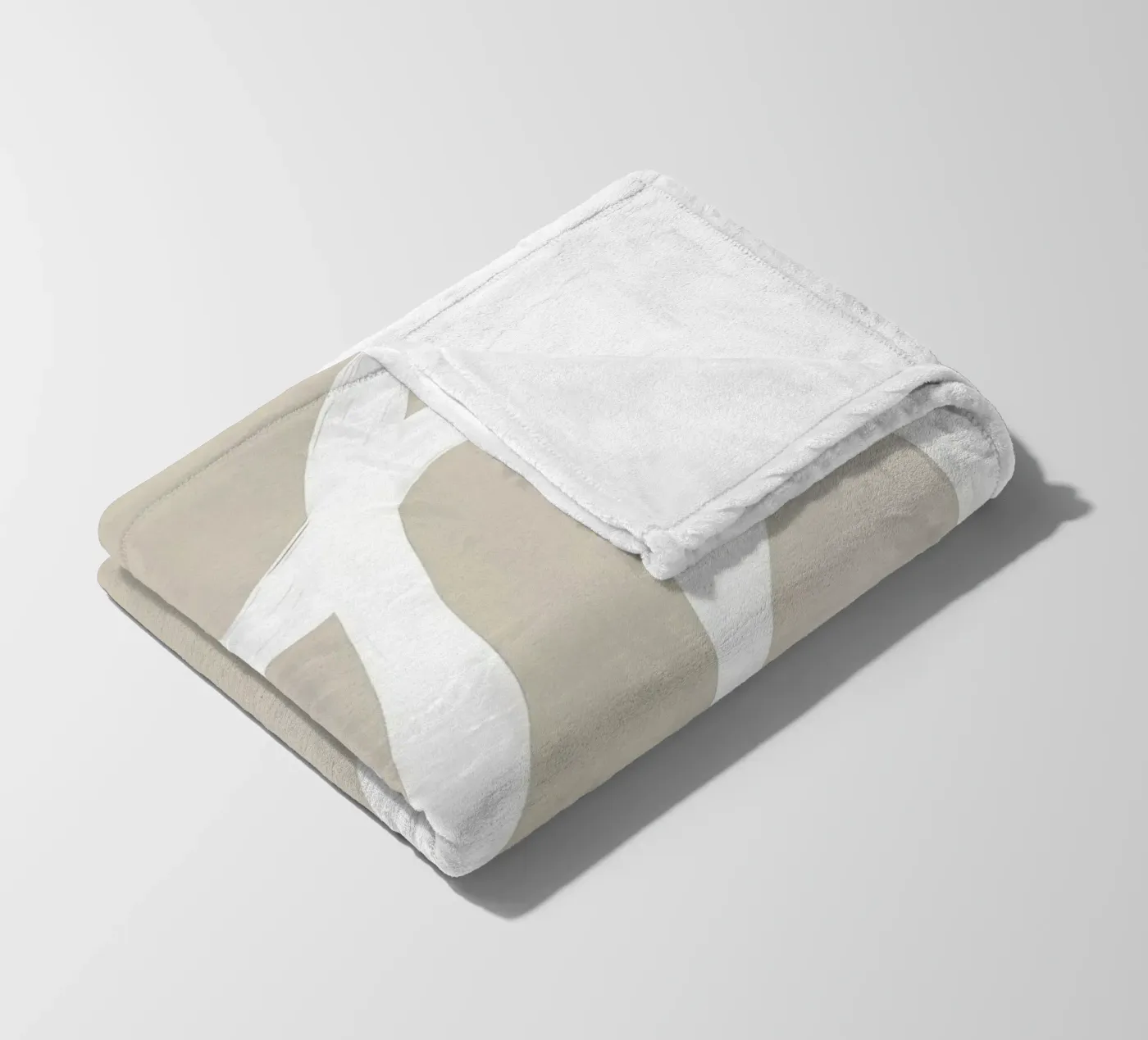 Beige coperta in pile da mitaco