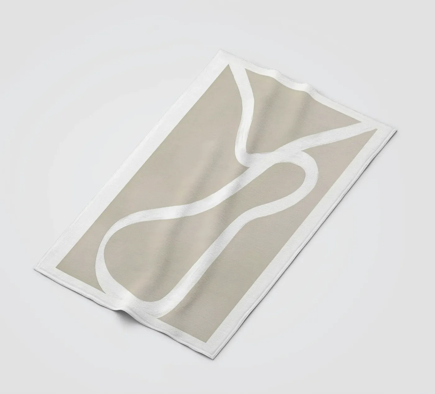 Beige coperta in pile da mitaco