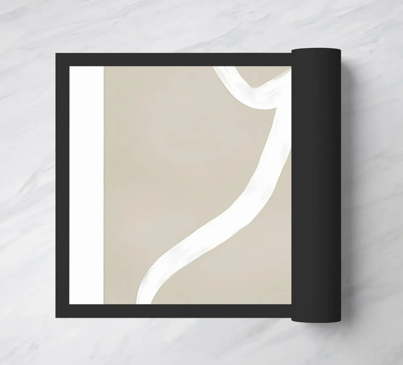 Beige doormat by mitaco