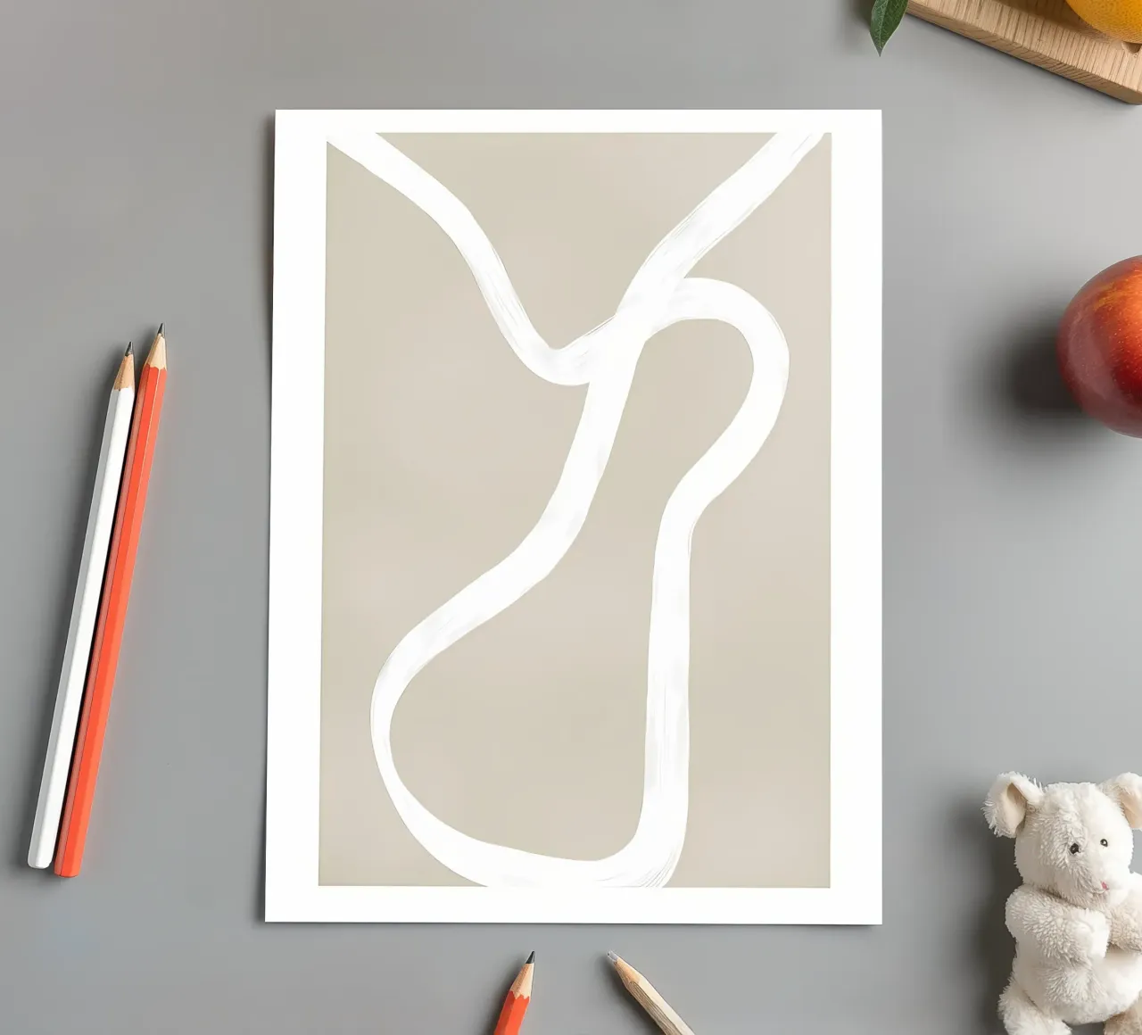 Beige sticker sheet by mitaco