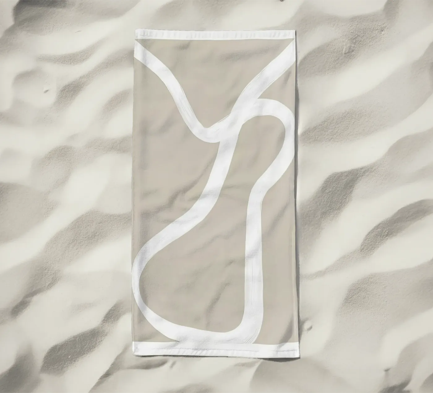 Beige telo mare da mitaco