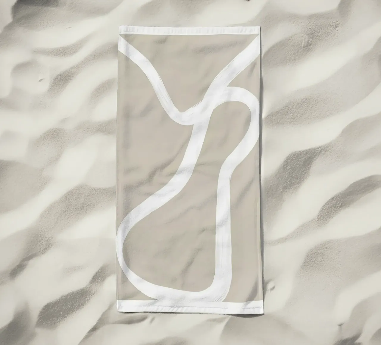 Beige telo mare da mitaco