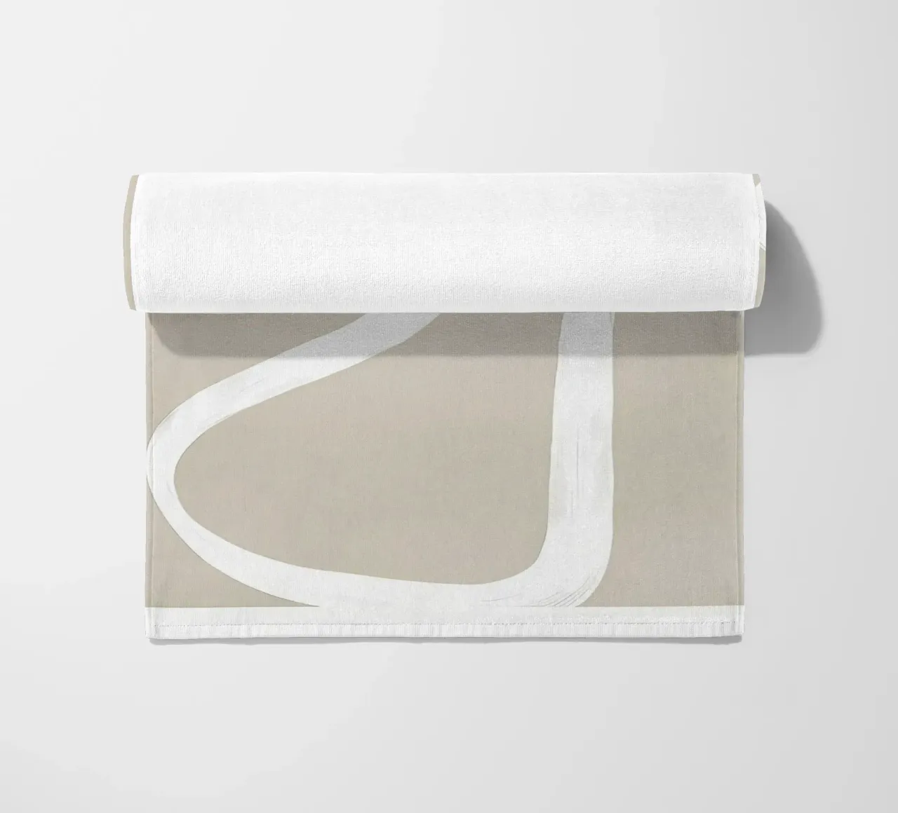 Beige beach towel by mitaco