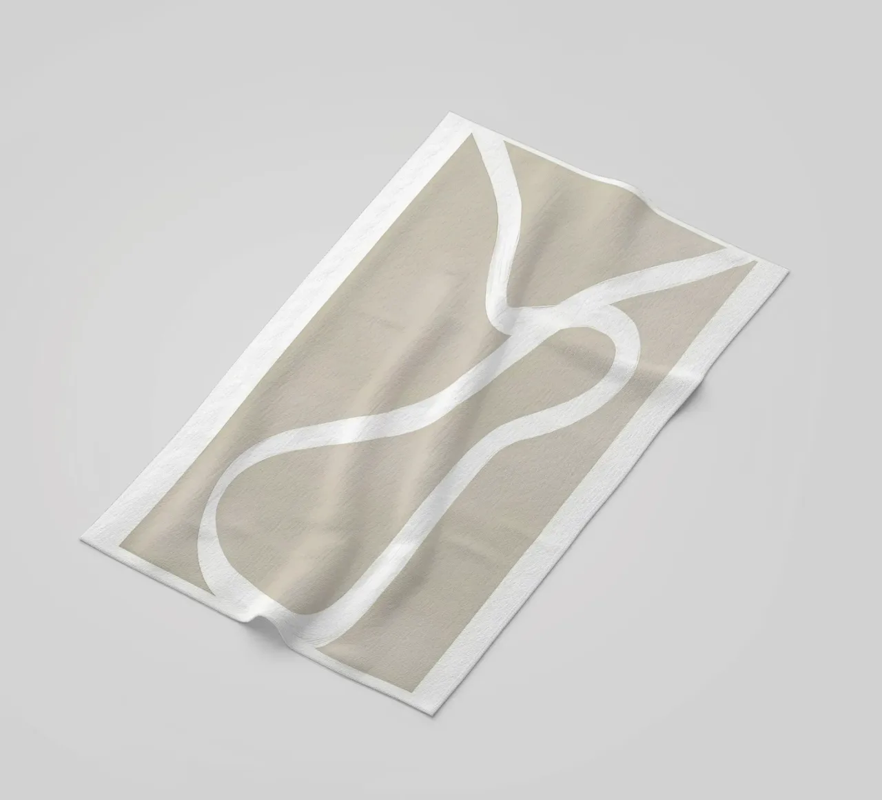 Beige beach towel by mitaco