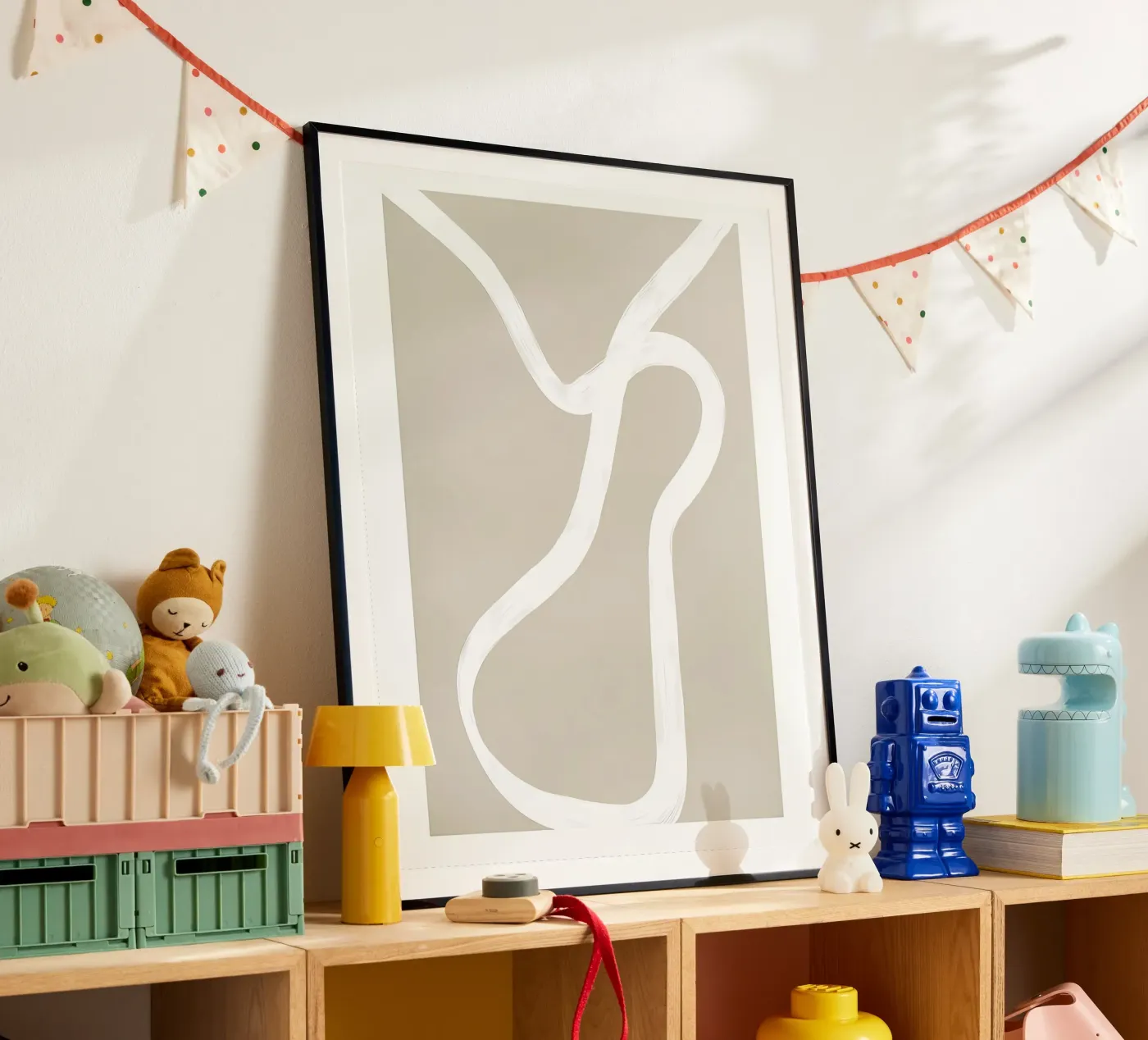 Beige poster by mitaco