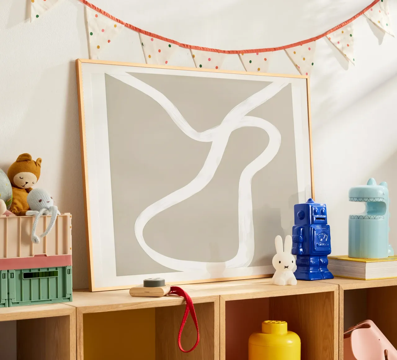 Beige poster by mitaco