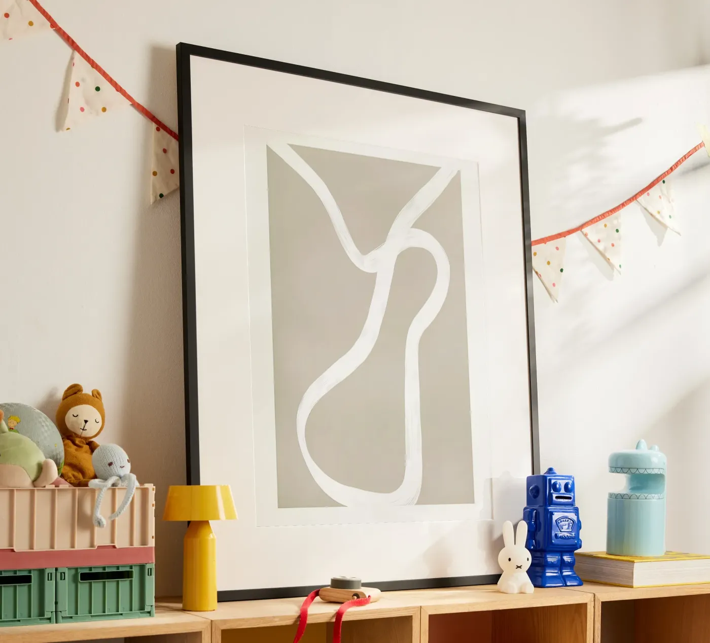 Beige poster by mitaco
