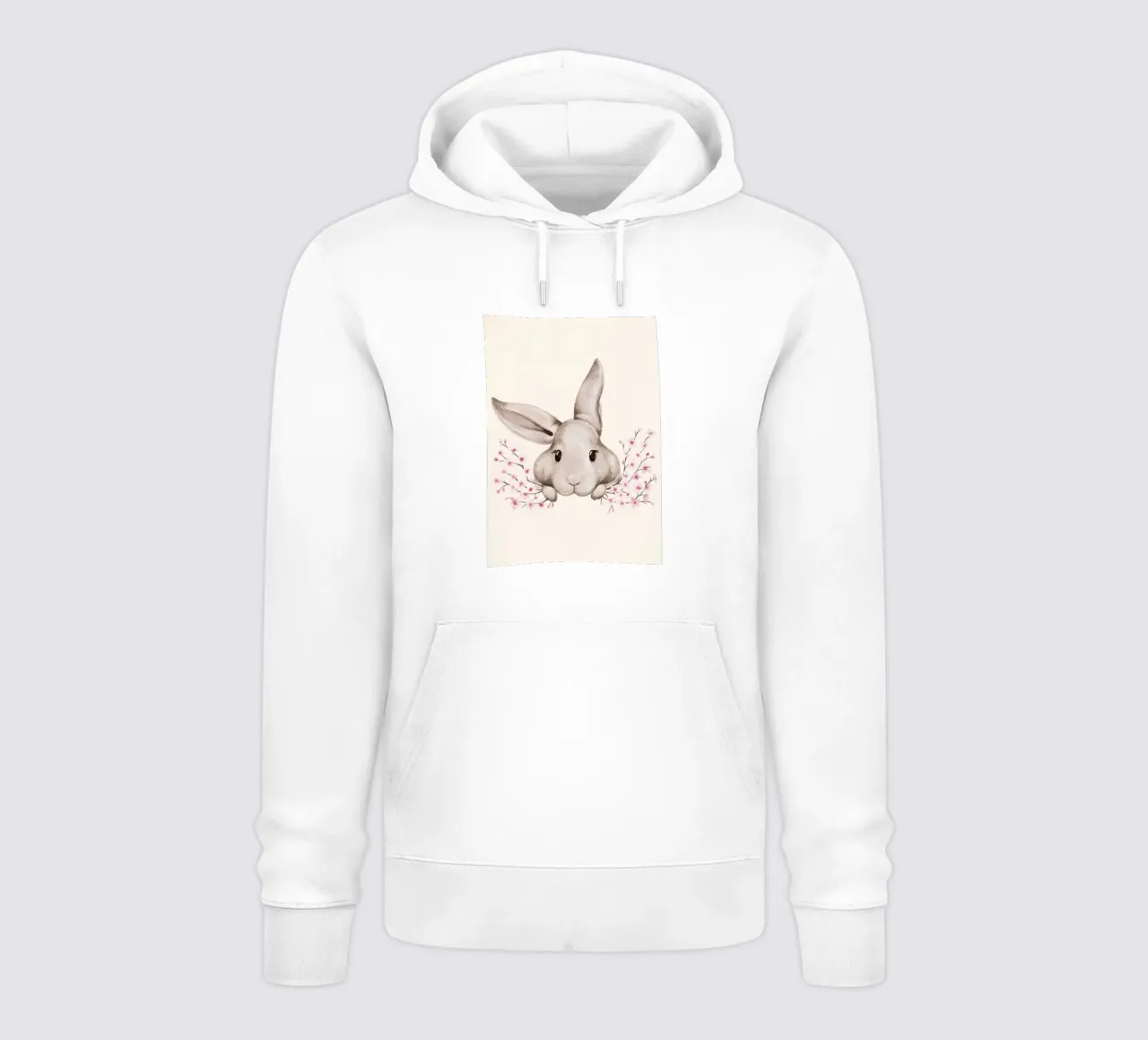 Haschenillustrazione felpa con cappuccio da Manhmai