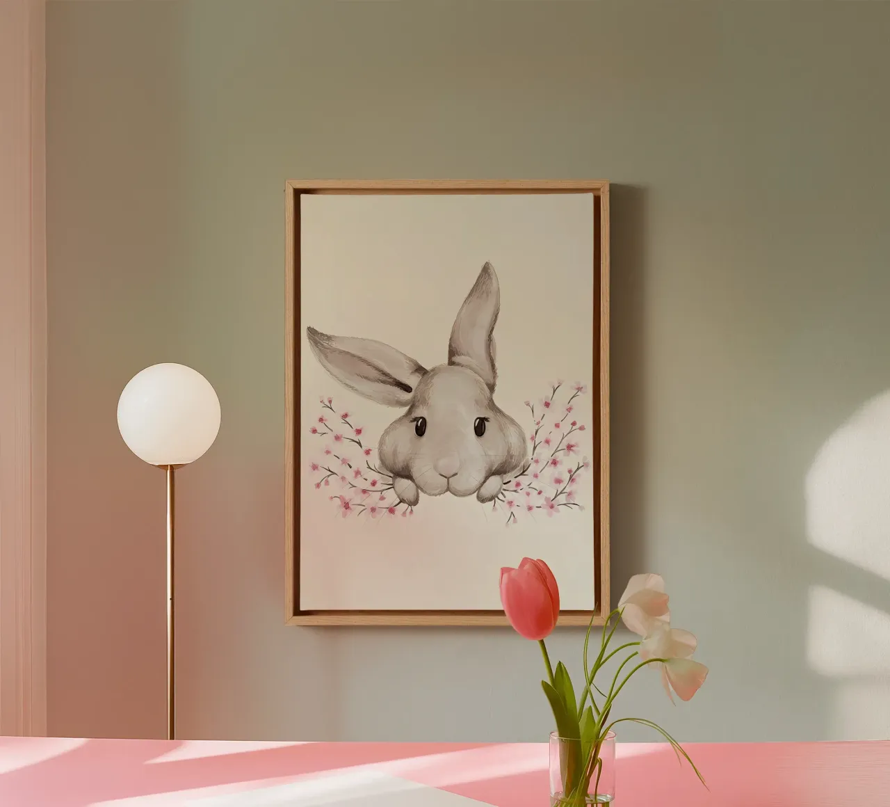 Haschenillustration canvas by Manhmai
