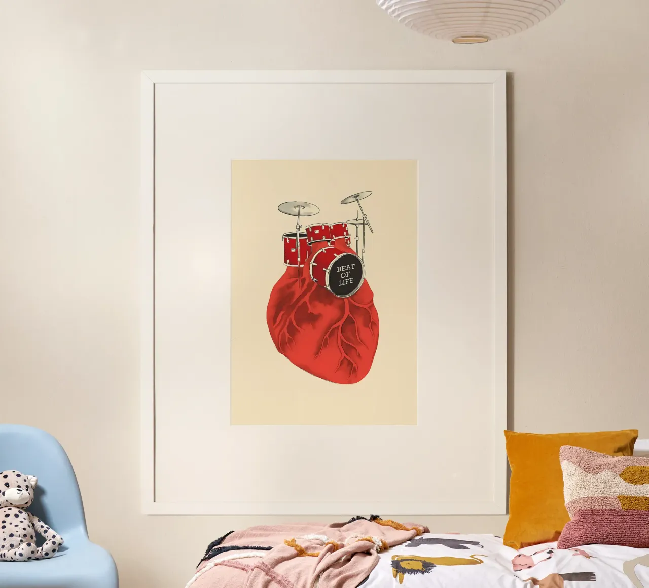 tamburo a cuore poster da Manhmai