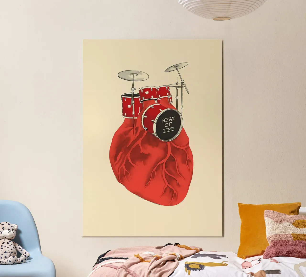 tamburo a cuore poster da Manhmai