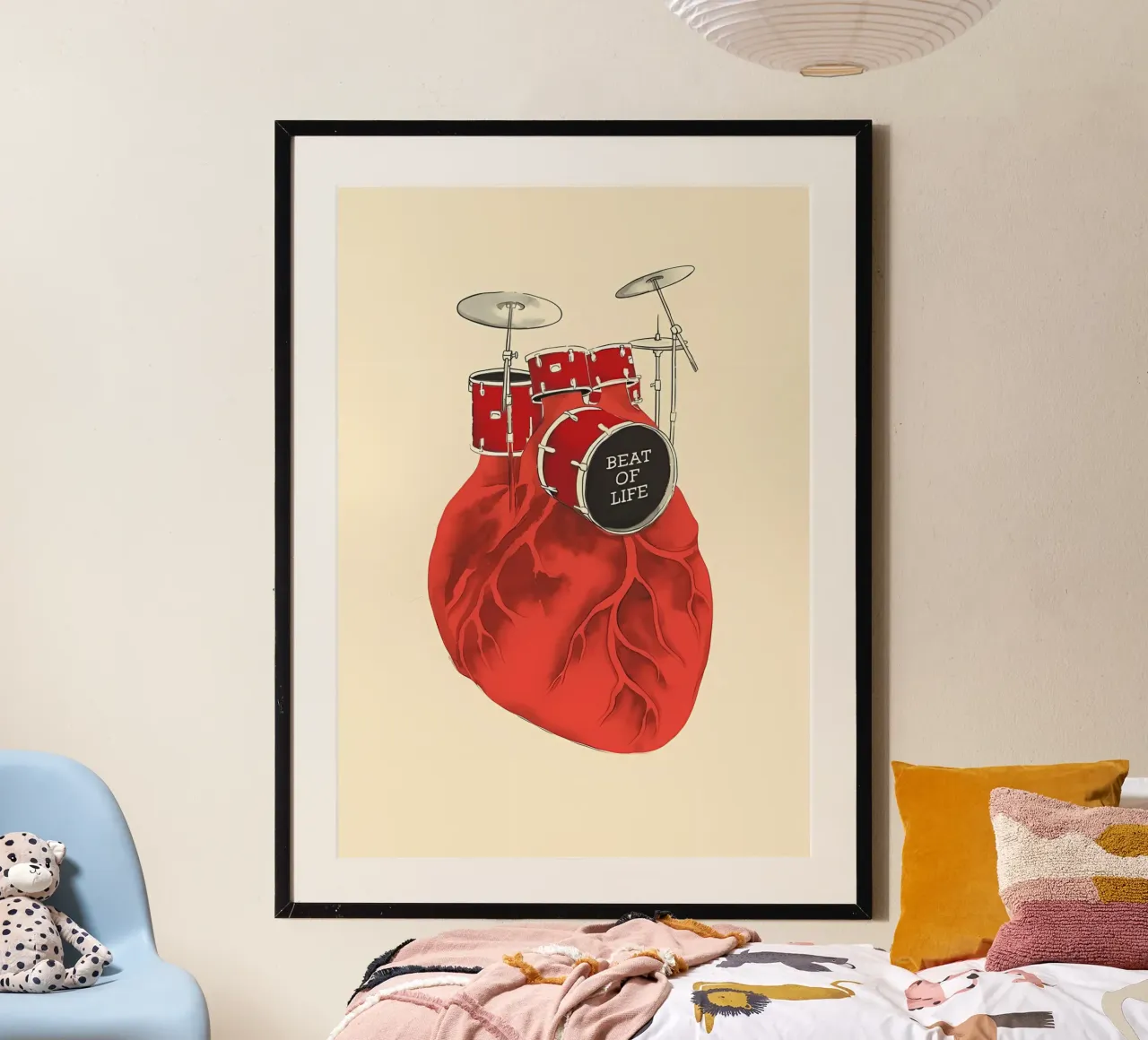 tamburo a cuore poster da Manhmai