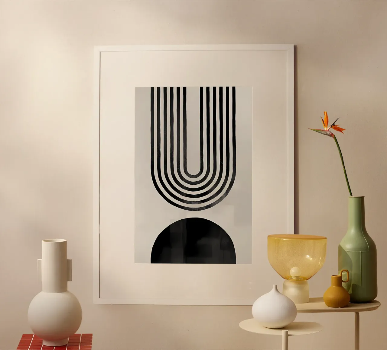 Berlin Arches No2 poster with plastic frame by mitaco