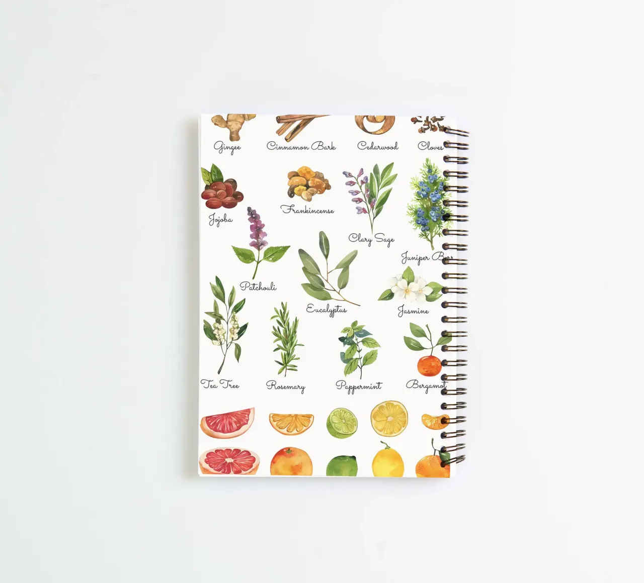 Herbs spiral notebook by Manhmai