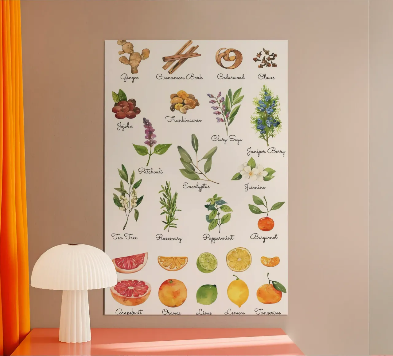 Erbe poster con telaio in plastica da Manhmai