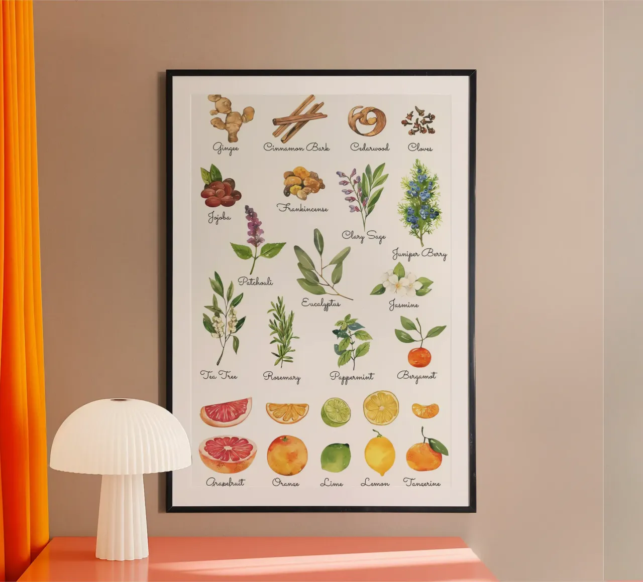 Erbe poster con telaio in plastica da Manhmai
