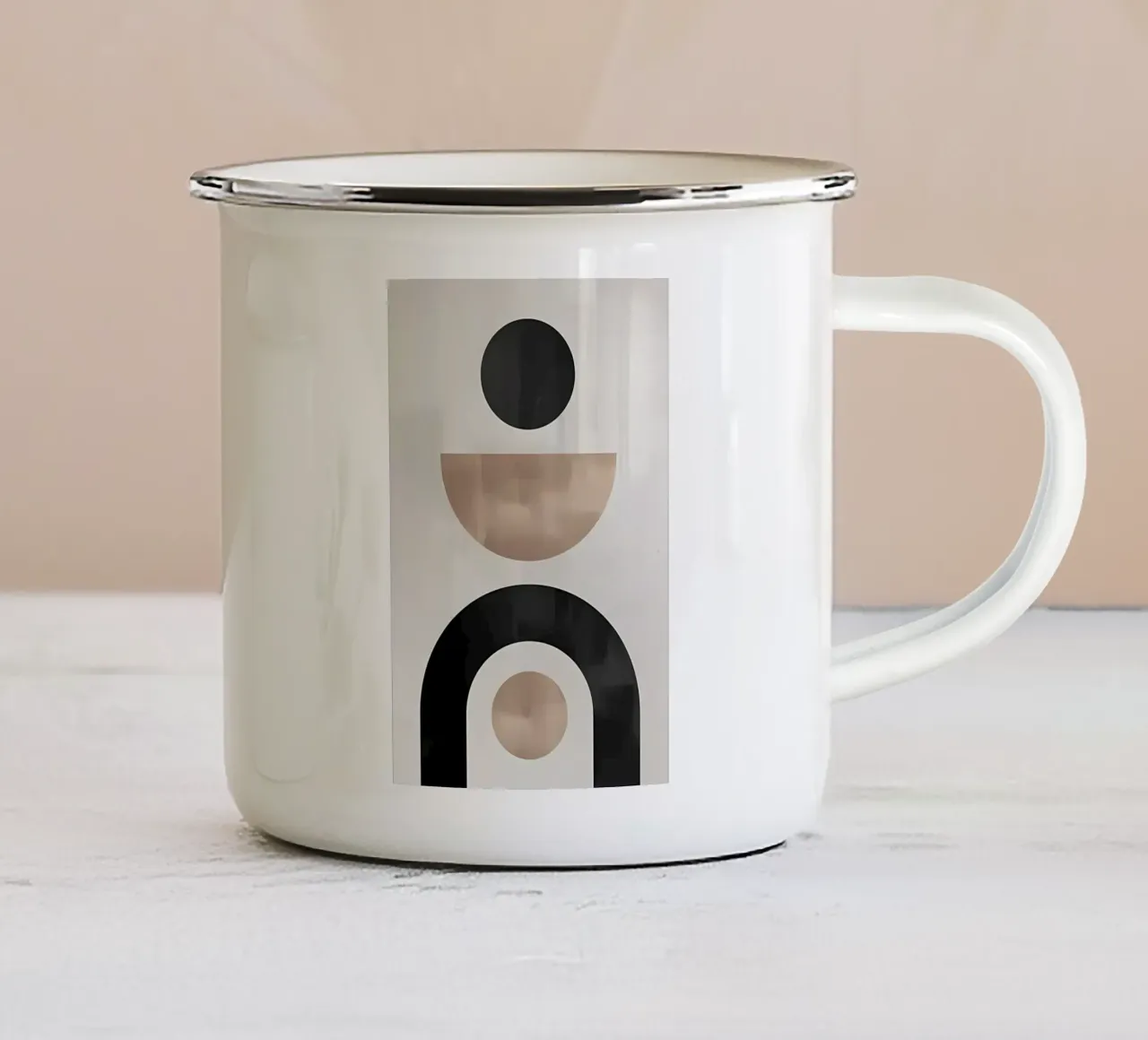 Forme di Berlino n. 1 tazza in smalto da mitaco