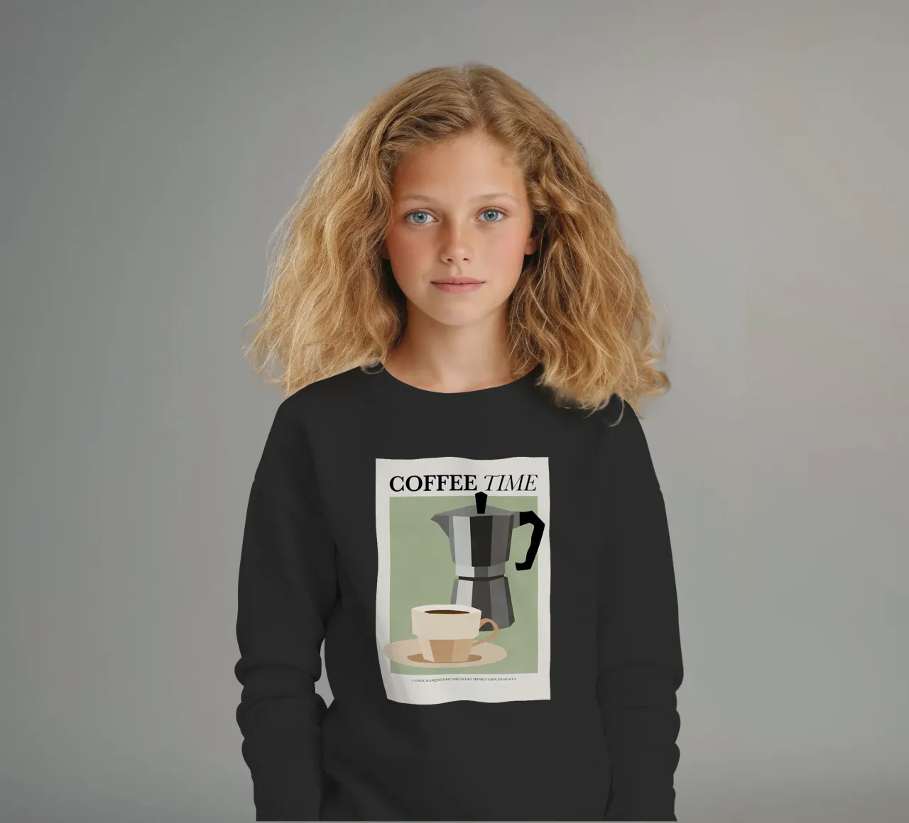 L'ora del caffè felpa bambino da mitaco