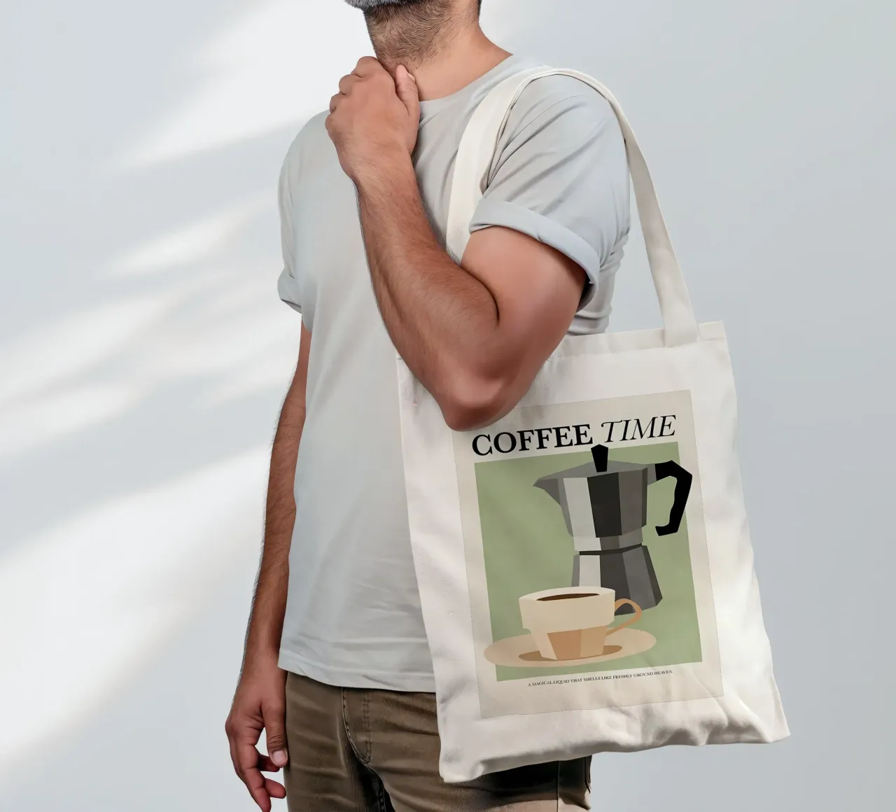 L'ora del caffè borsa in juta da mitaco