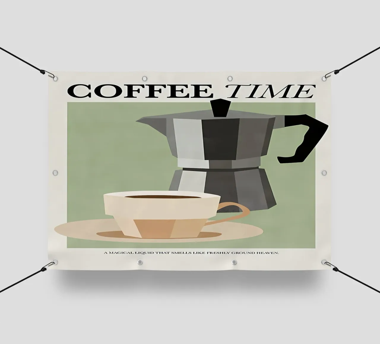 L'ora del caffè telo in pvc da mitaco