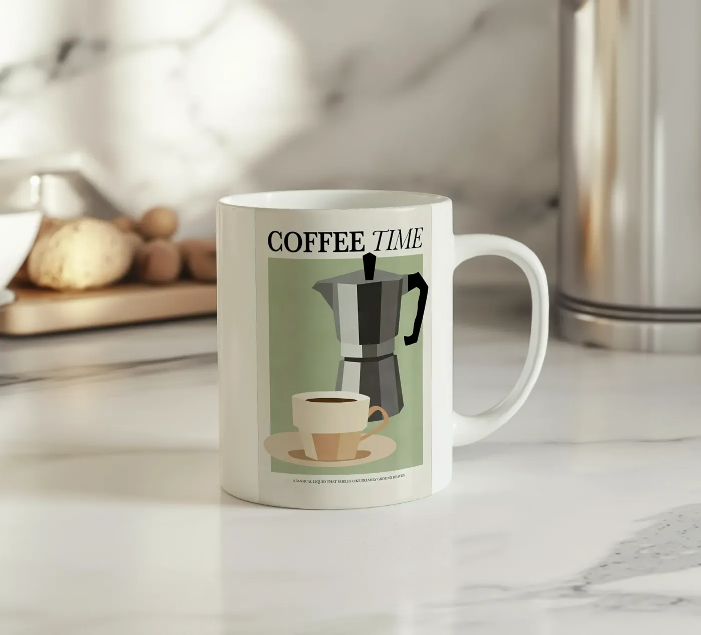 Coffee Time ceramic mug by mitaco