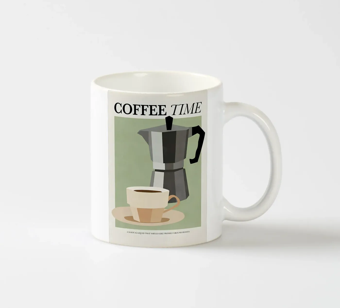 Coffee Time ceramic mug by mitaco