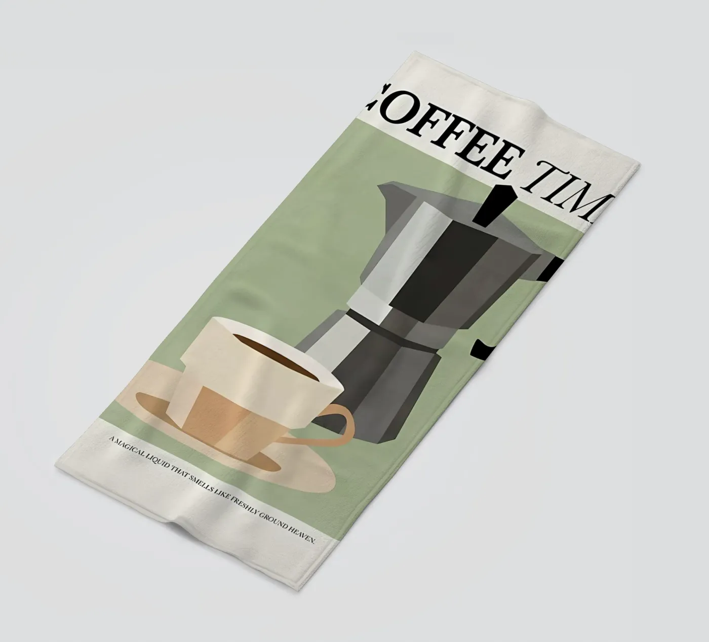 L'ora del caffè telo mare da mitaco