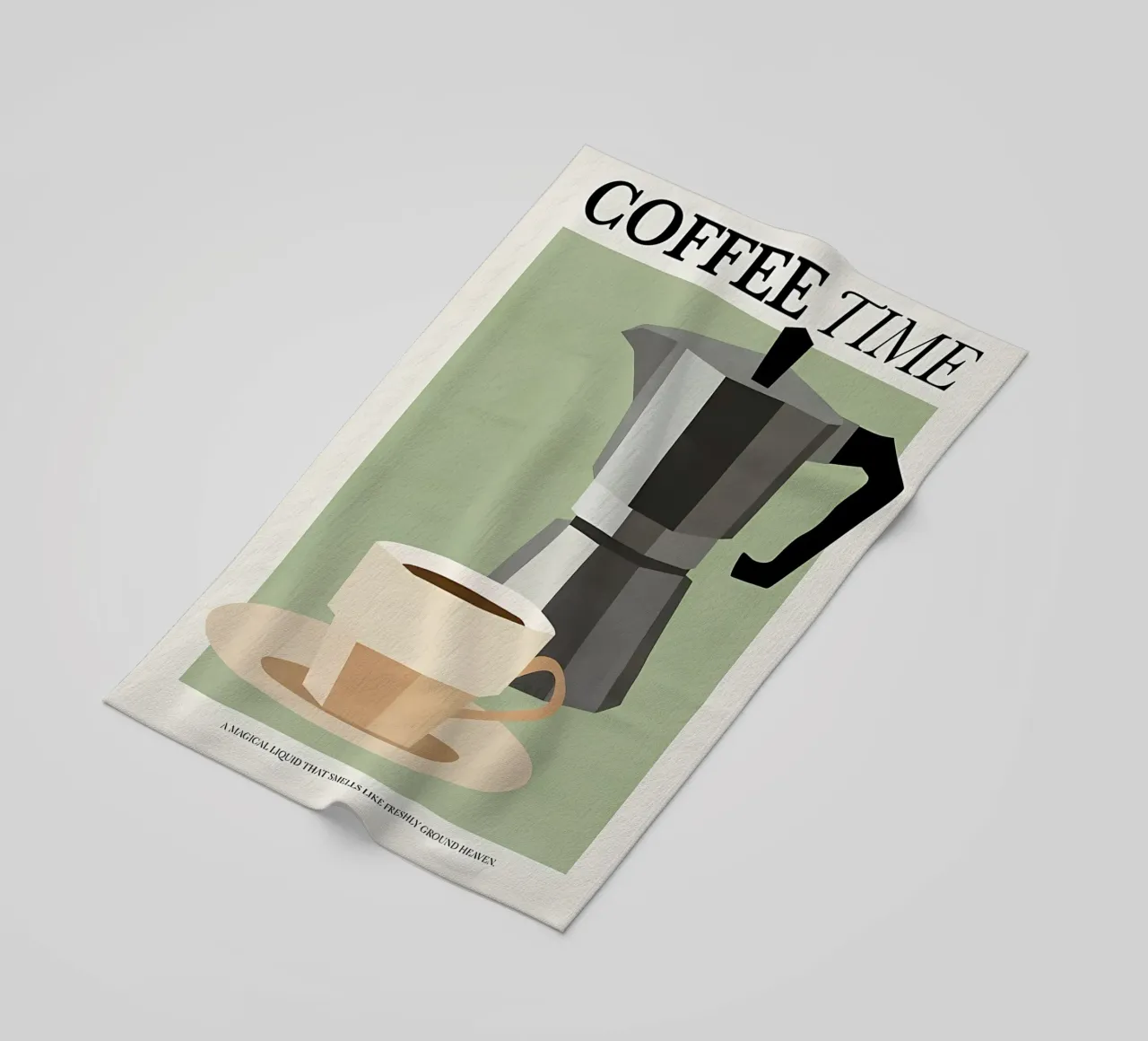 L'ora del caffè telo mare da mitaco