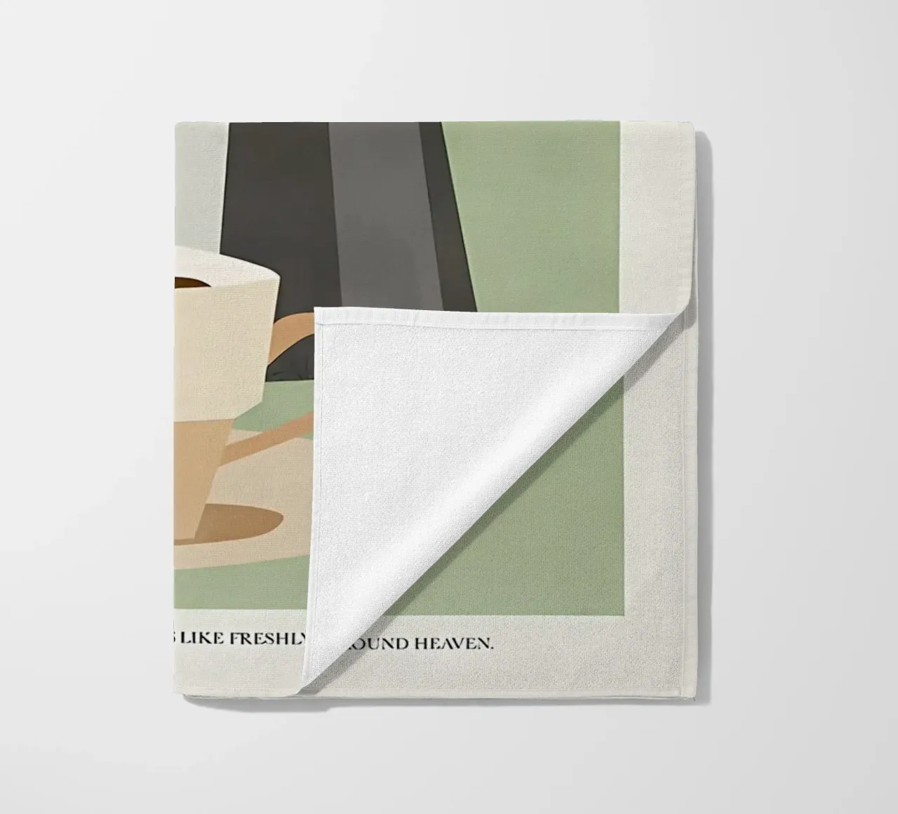 L'ora del caffè telo mare da mitaco