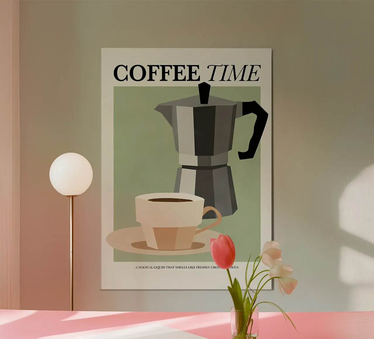 L'ora del caffè alluminio dibond da mitaco