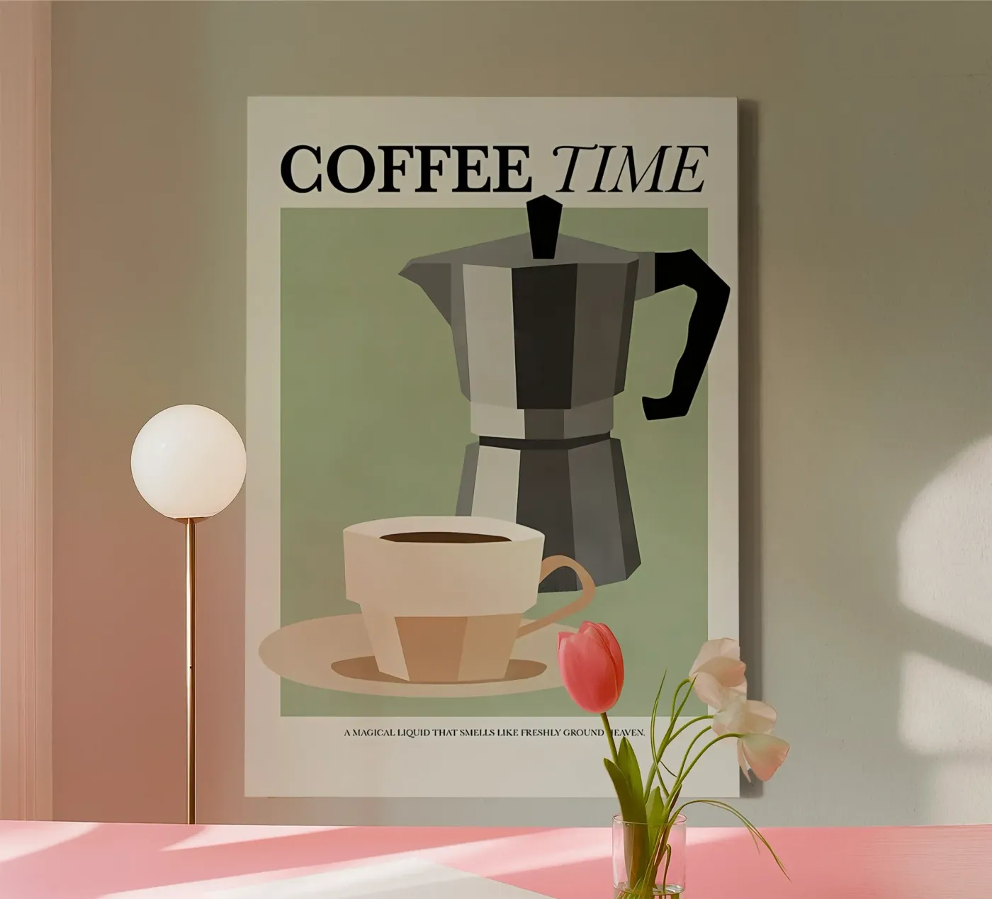 L'ora del caffè tela da mitaco