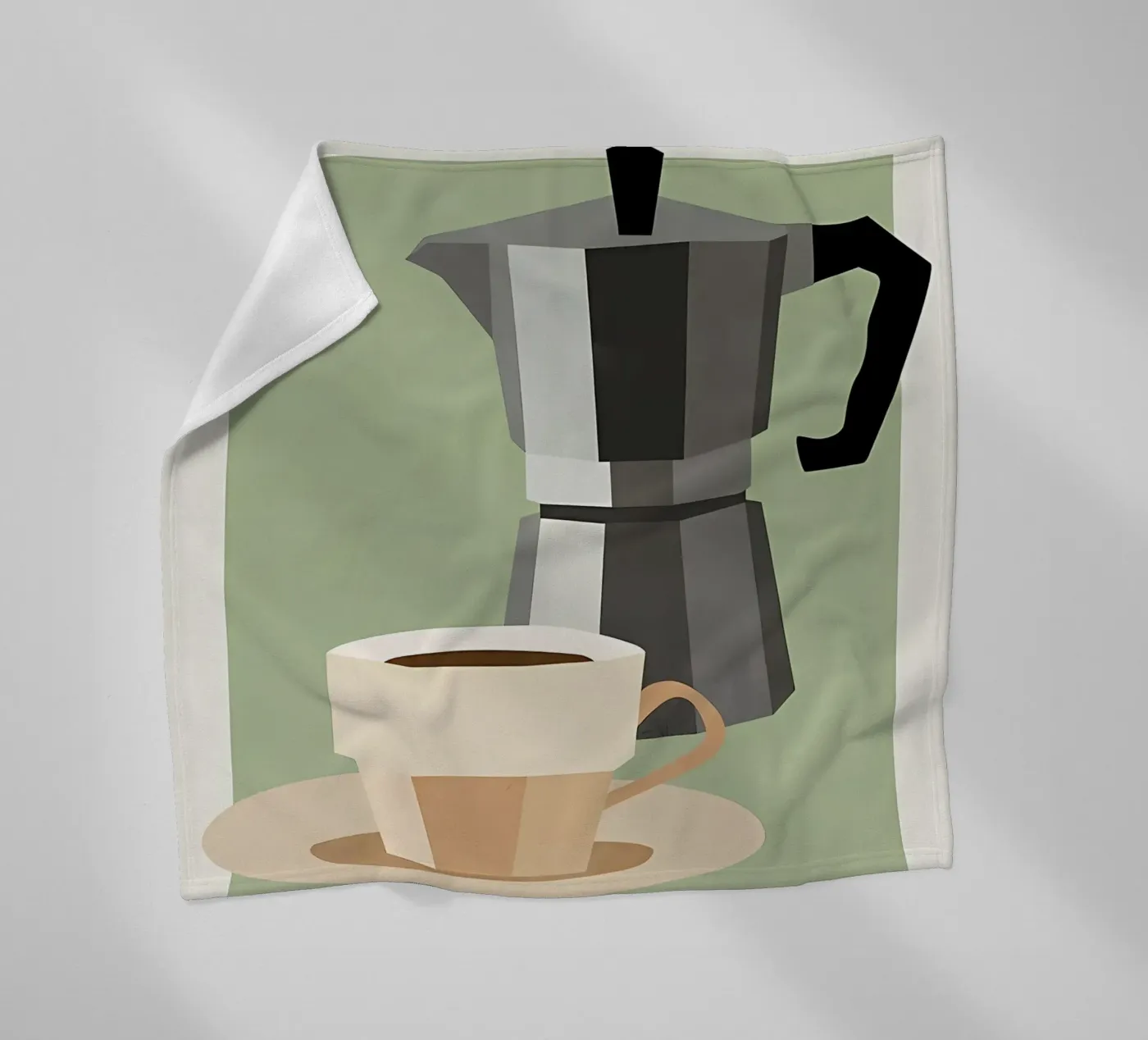 Kaffeezeit Fleecedecke von mitaco