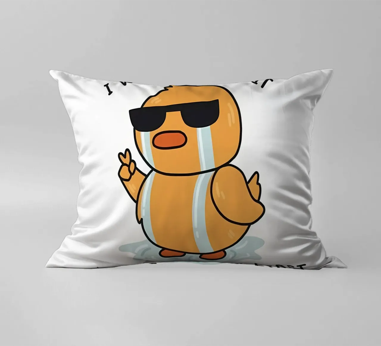 I will handle it but i will cry first decorative cushion by Manhmai