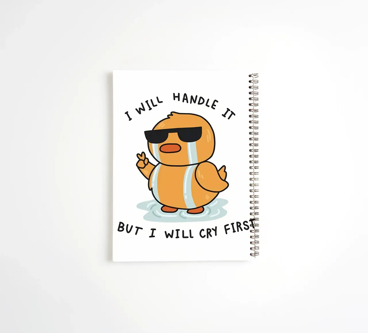 I will handle it but i will cry first spiral notebook by Manhmai