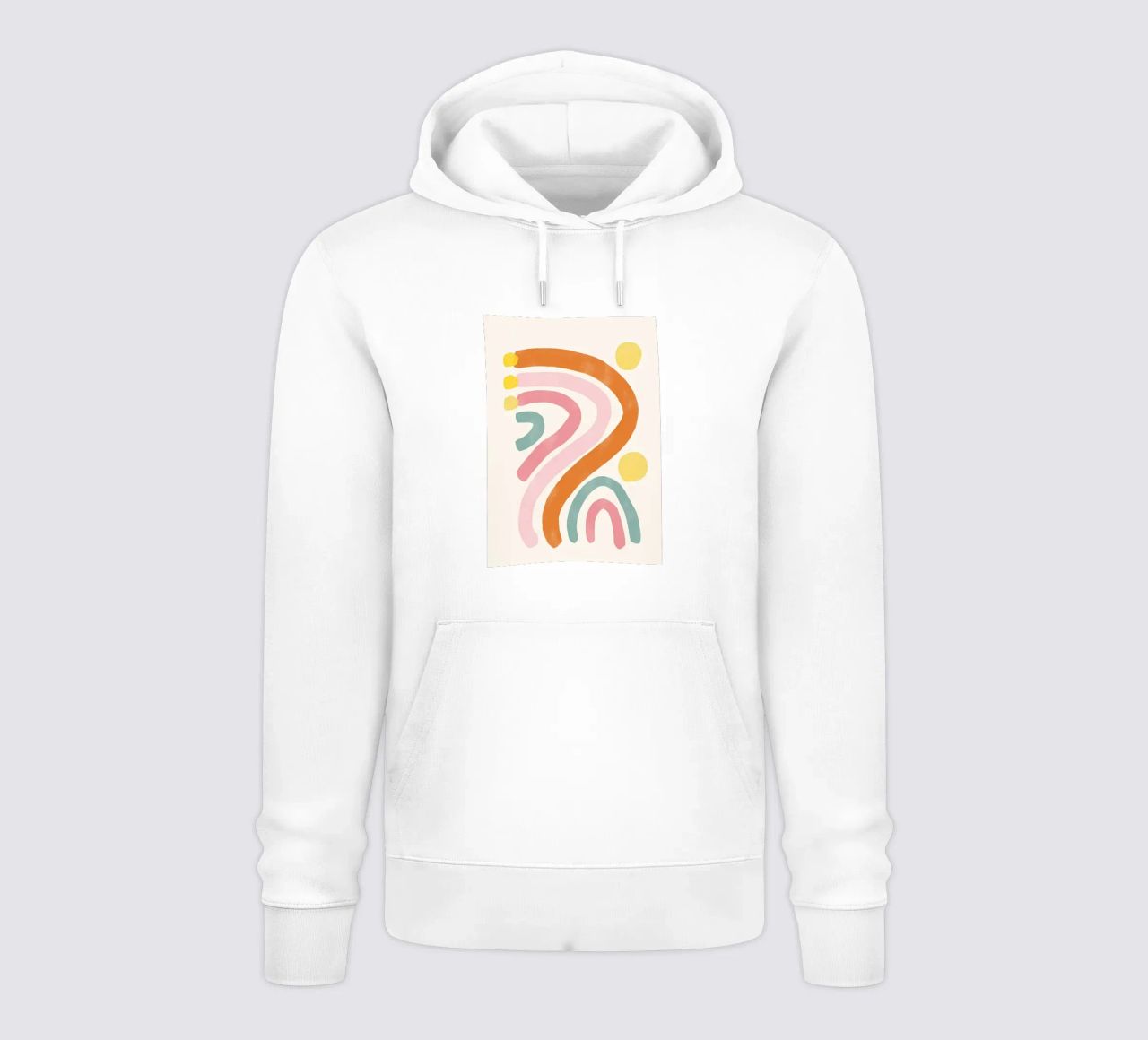 Spruzzi di colore astratti felpa con cappuccio da mitaco