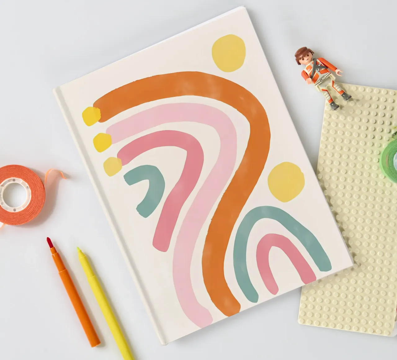 Colour Splash Abstract notebook by mitaco
