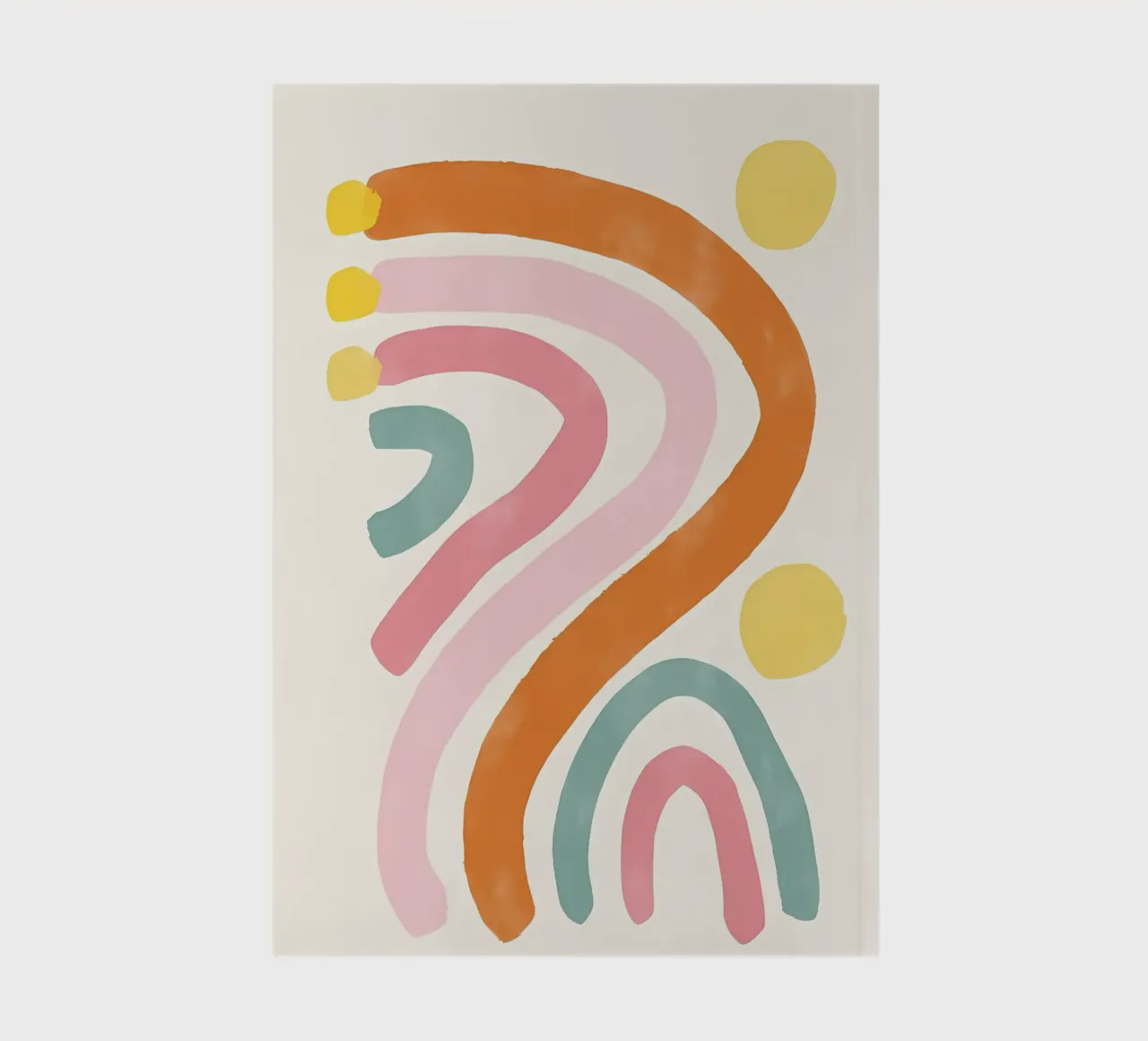 Colour Splash Abstract notebook by mitaco