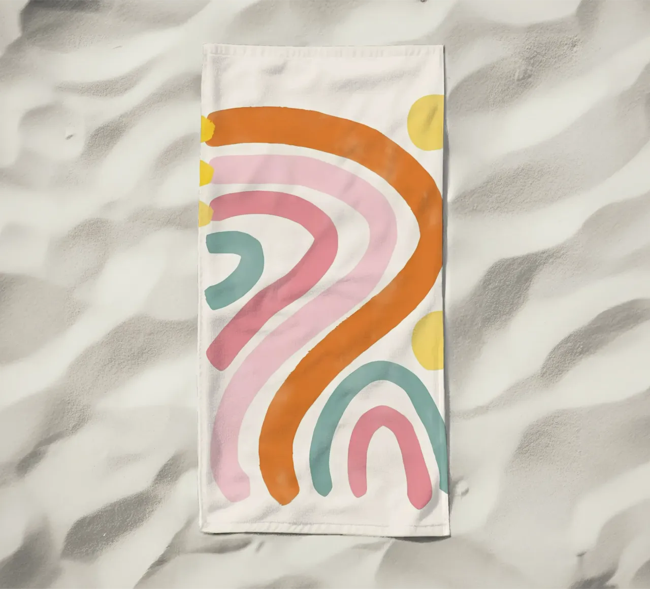 Spruzzi di colore astratti telo mare da mitaco