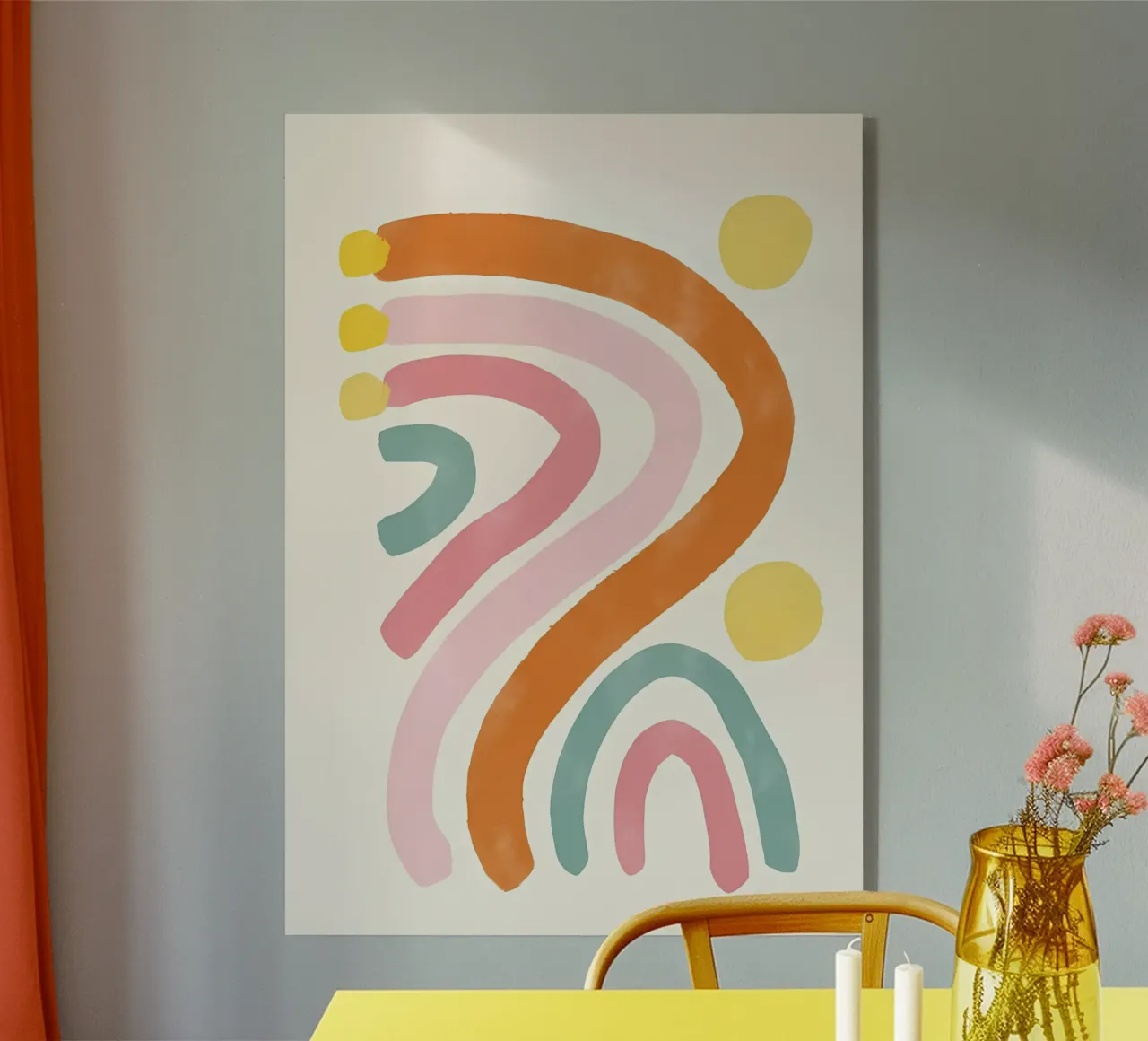 Spruzzi di colore astratti plexiglass da mitaco