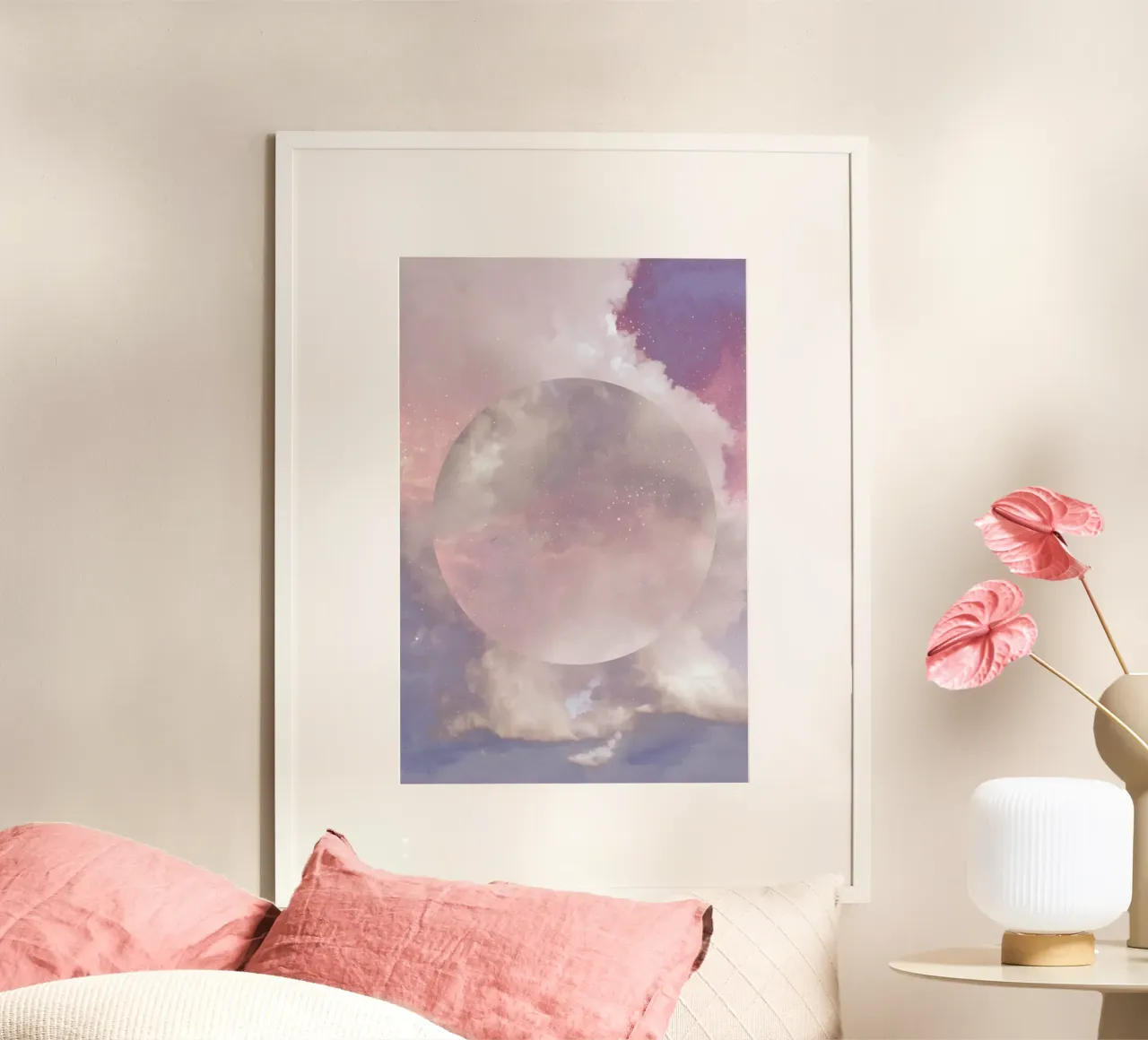 Another Galaxy poster con telaio in legno da cafelab