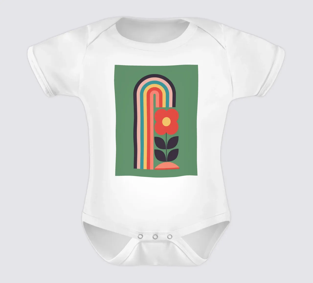 Arcobaleno 2 body neonato maniche corte da Gaite